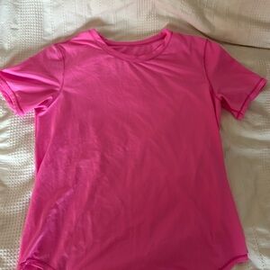 lululemon athletica Vibrant Pink Short Sleeve Tee